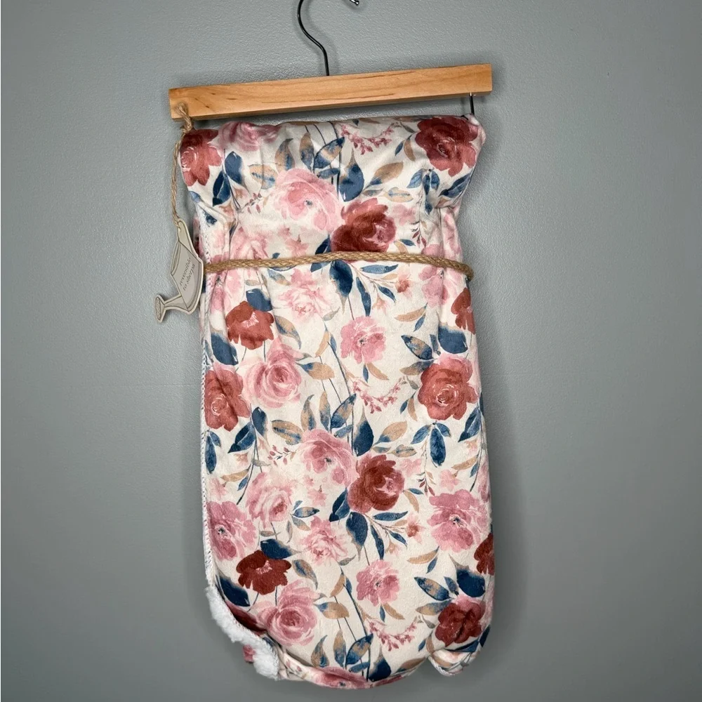 NWT Tiny Garden Floral Reversible Sherpa Baby Blanket